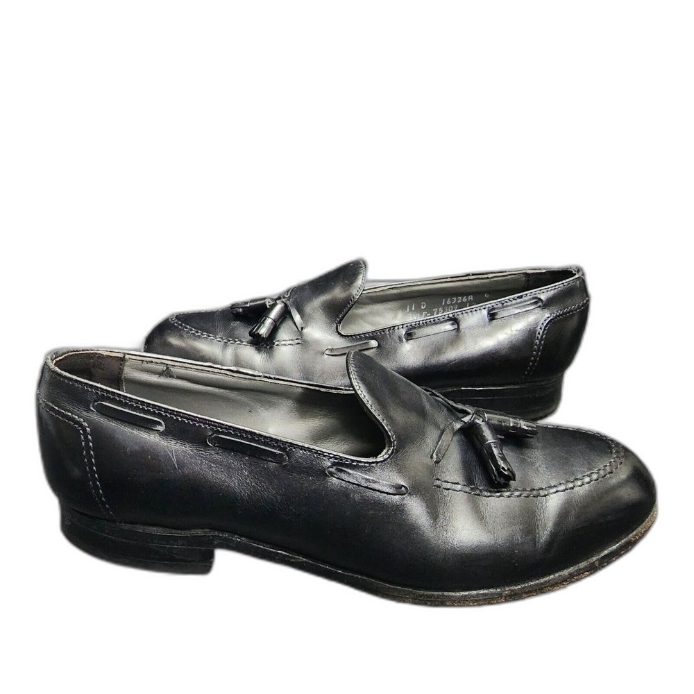 FootJoy Classics Men's Black Leather Tassel Loafer Shoes Size 11D Style 75309